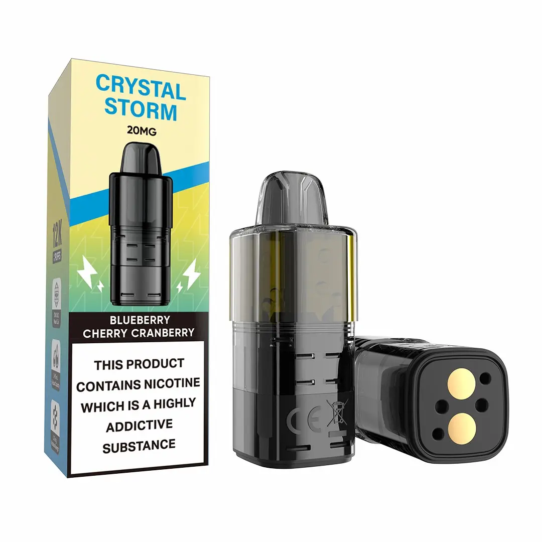 Crystal Storm Bar 12K Prefilled Pod - Blueberry Cherry Cranberry